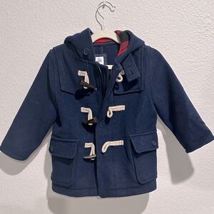 Boys Toddler Hooded Coat in Navy